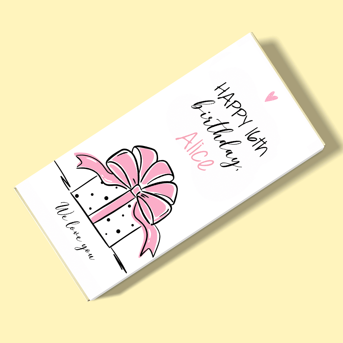 Chocolate personalizado con mensaje - Regalo de cumpleaños