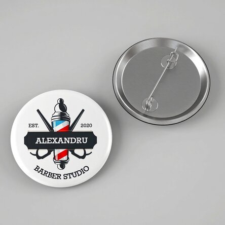 Personalised badge with message - Hair Stylist
