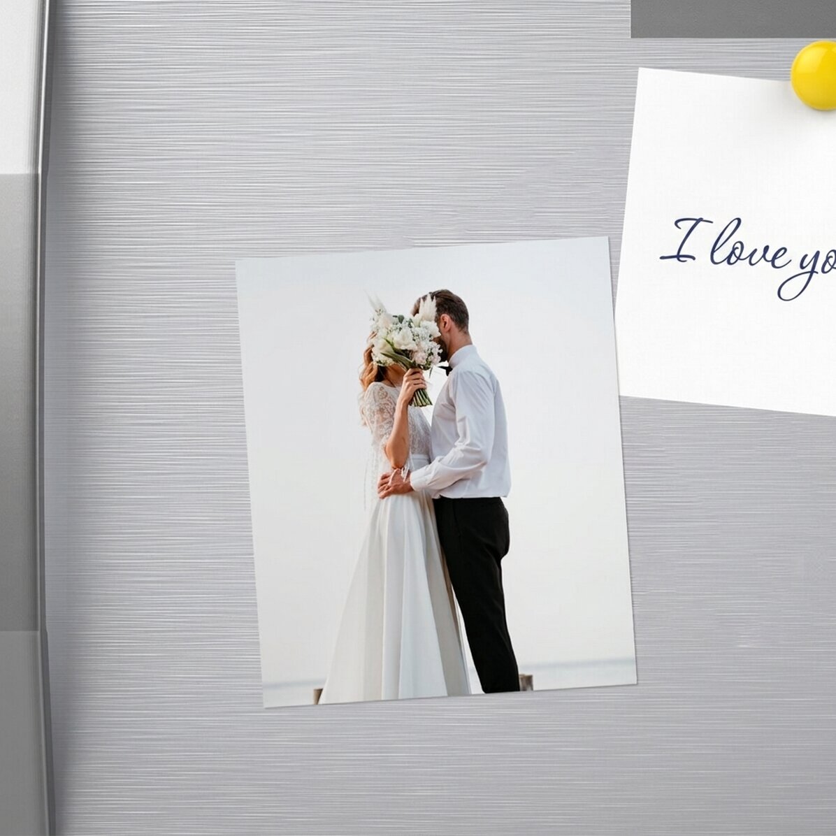 Imán de 10 x 12 cm personalizado con una foto