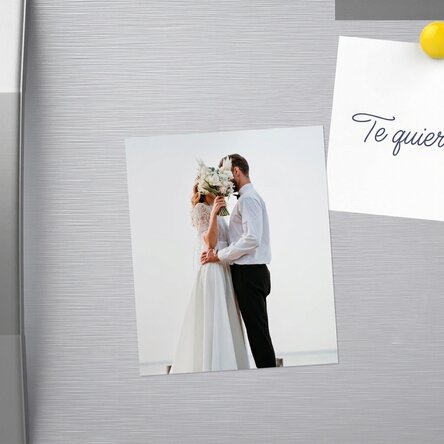 Imán de 10 x 12 cm personalizado con una foto