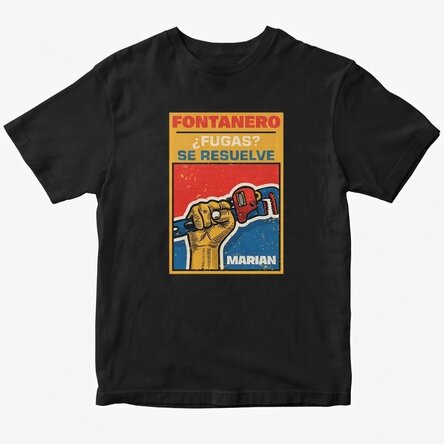 Camiseta de algodón personalizada con texto - Llave Stillson