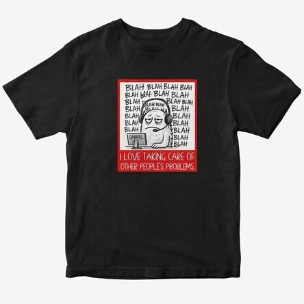 Camiseta de algodón personalizada con texto - Call Center