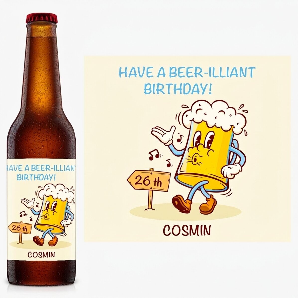Cerveza personalizada con texto - Beer-illiant