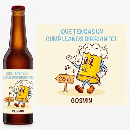 Cerveza personalizada con texto - Beer-illiant