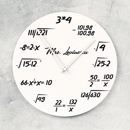 Personalised watch with name - Mathematics