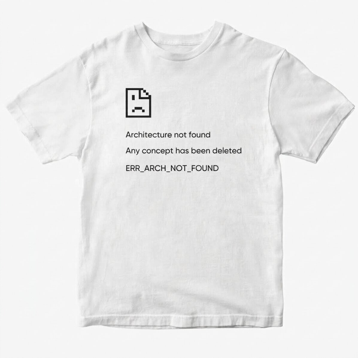 Camiseta de algodón personalizada con texto - Not Found