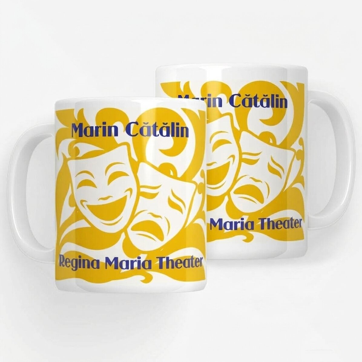 Taza personalizada con texto para actores - Acting Masks