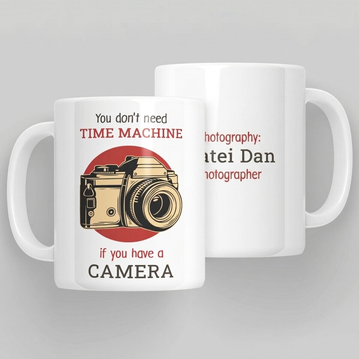 Taza personalizada con texto - Fotógrafo