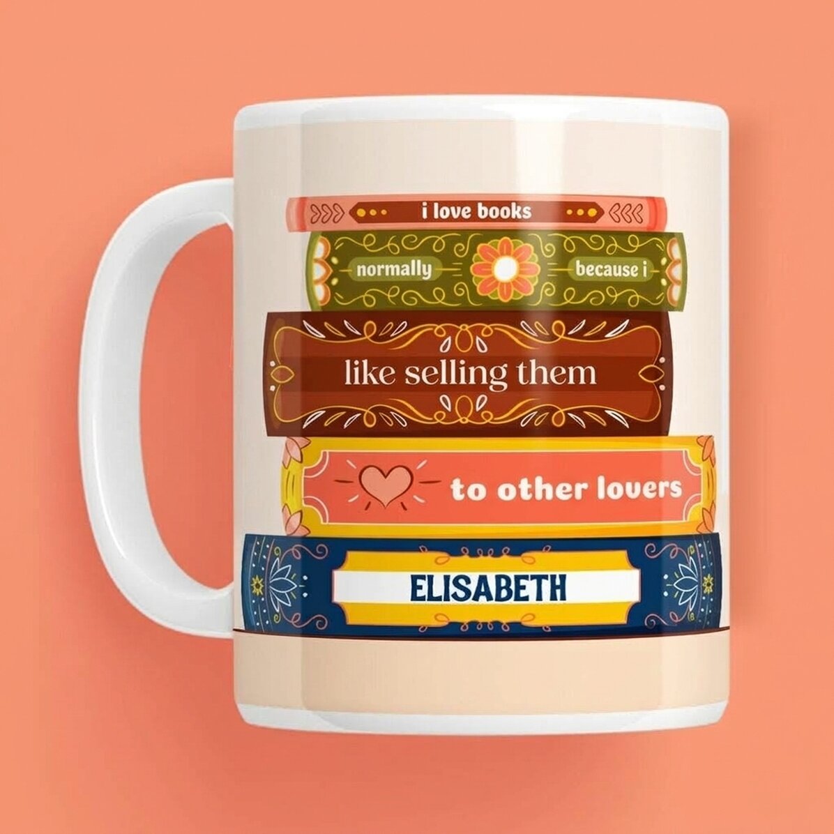 Taza personalizada con texto - Librar