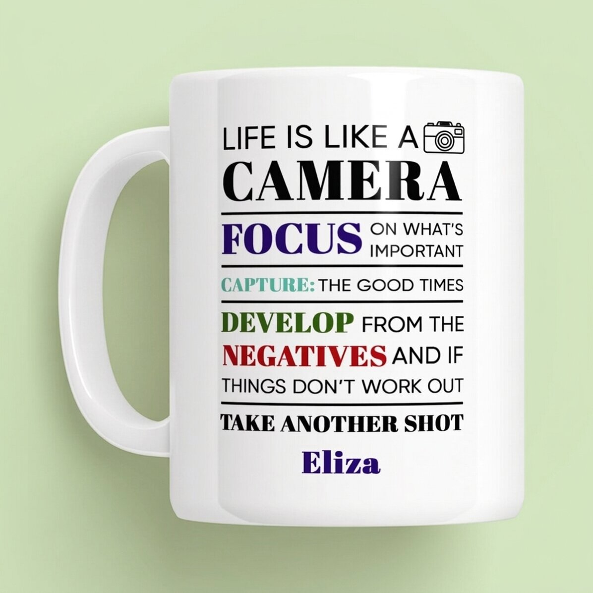 Taza personalizada con mensaje - Fotógrafo