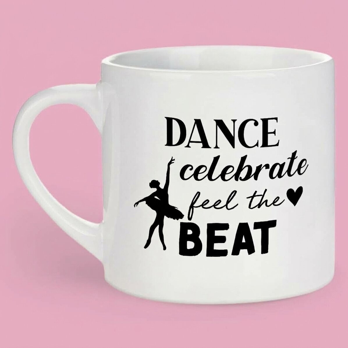 Taza de espresso personalizada con texto - Bailarina