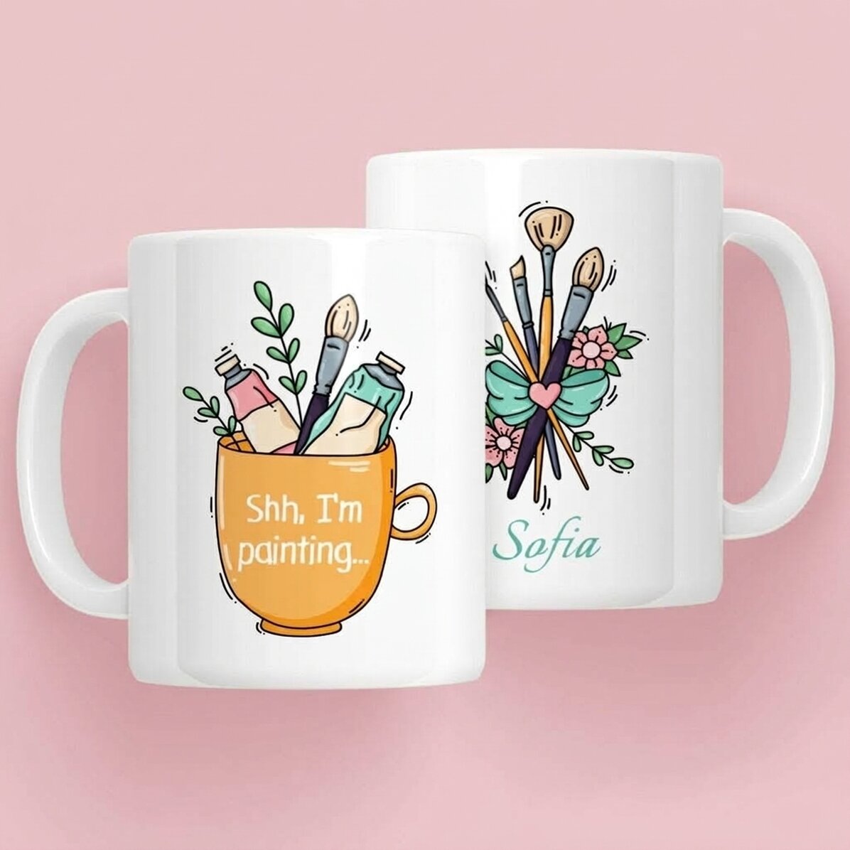 Taza personalizada con texto - Artista