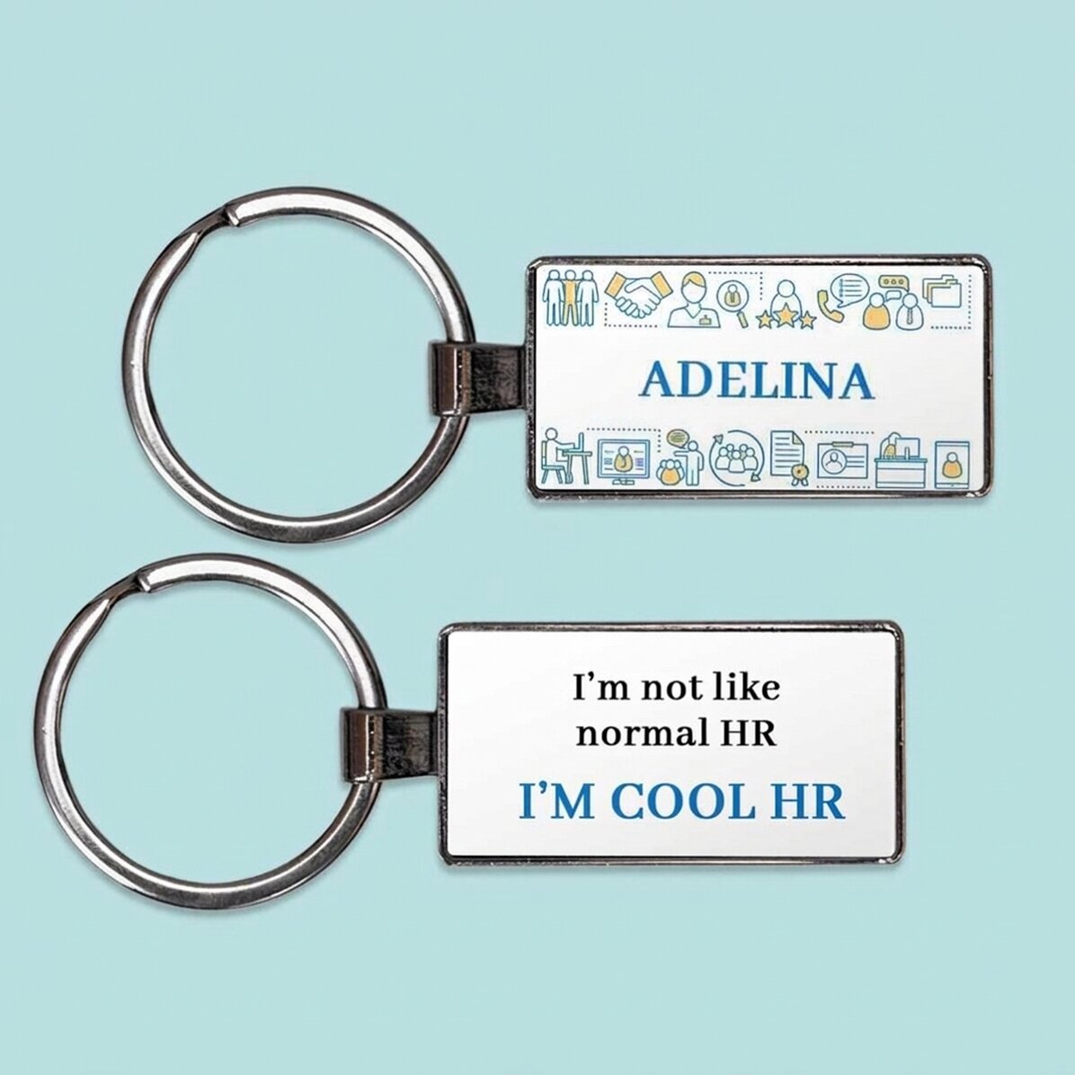 Llavero personalizado con texto - HR