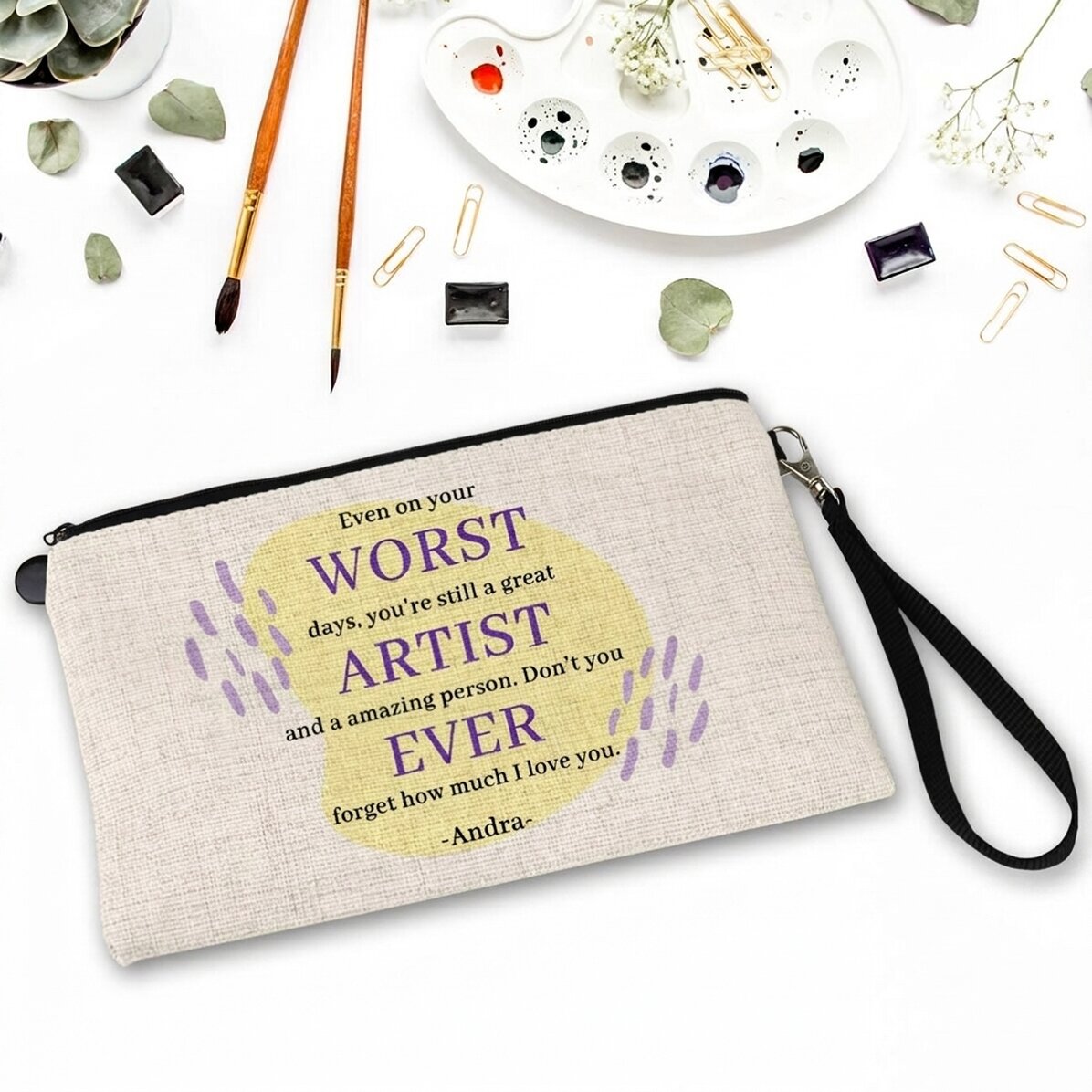 Set de accesorios personalizado con texto - Artista