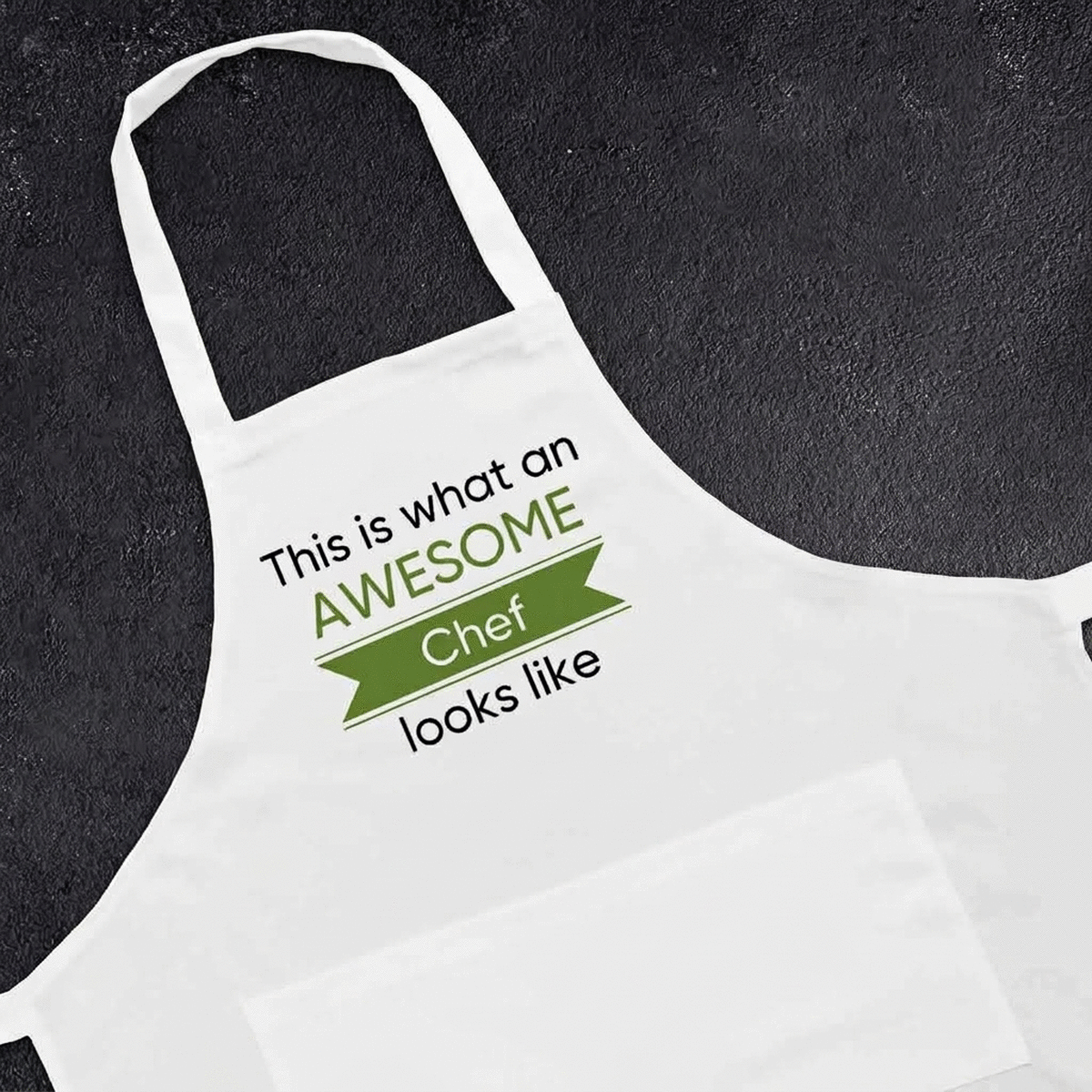 Juego de cocina personalizado con mensaje - Awesome Chef