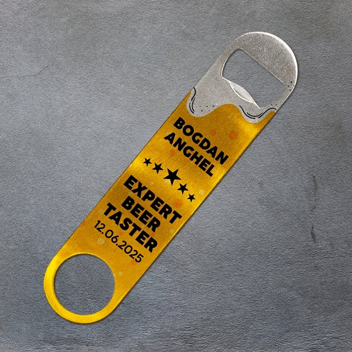 Abrecerras personalizado con mensaje - Beer Taster