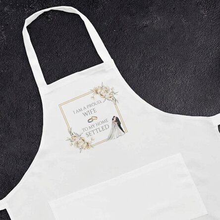 Personalised apron with text - Dezgatit Mireasa