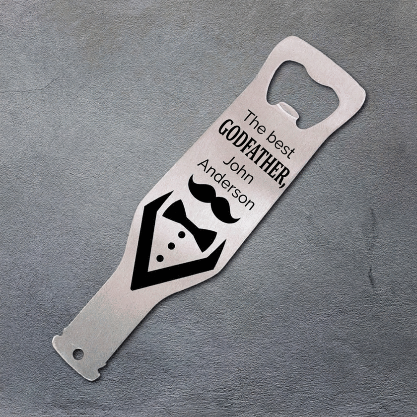 Abridor de cerveza personalizado con mensaje - El mejor Nas