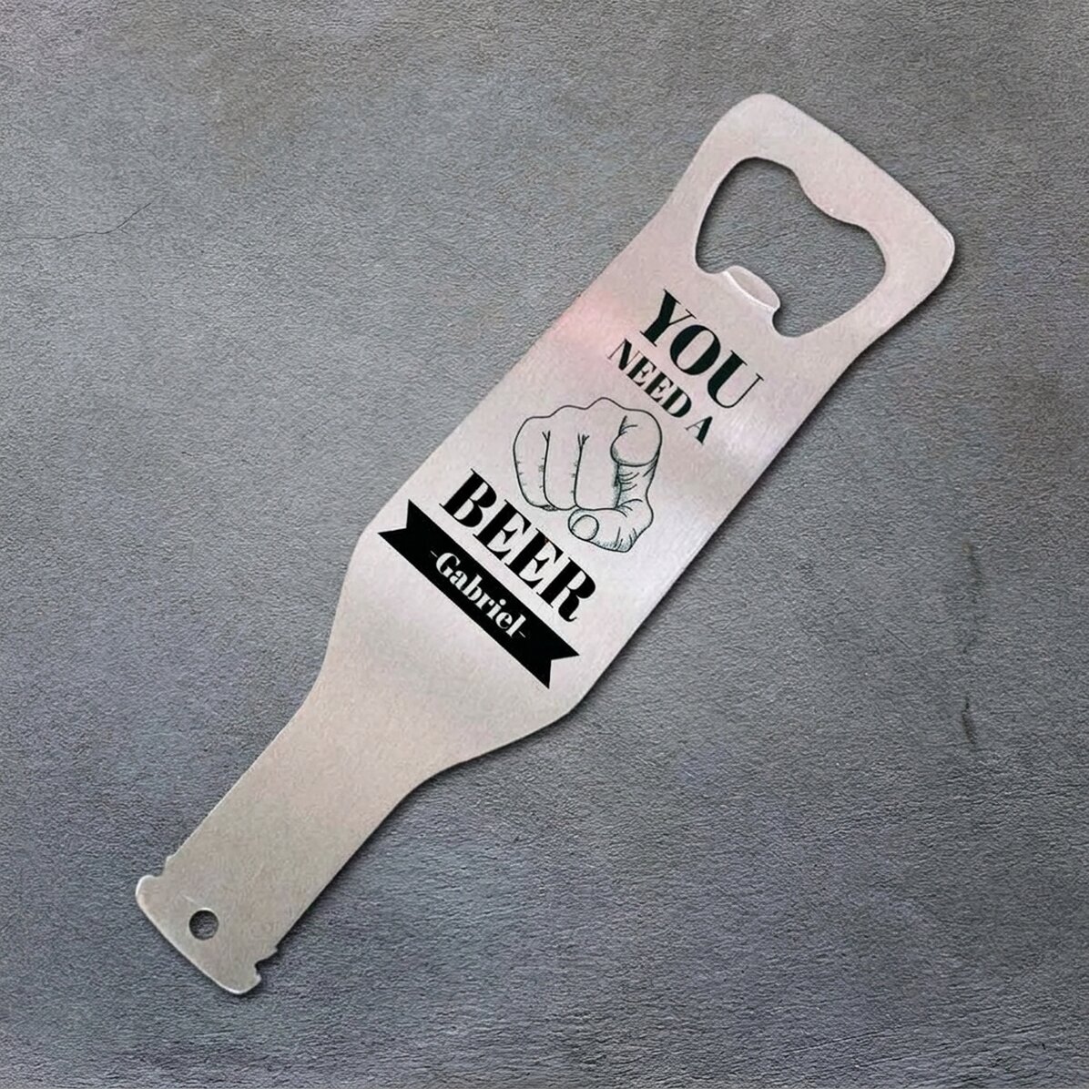 Abrecerras personalizado con mensaje - You need a Beer