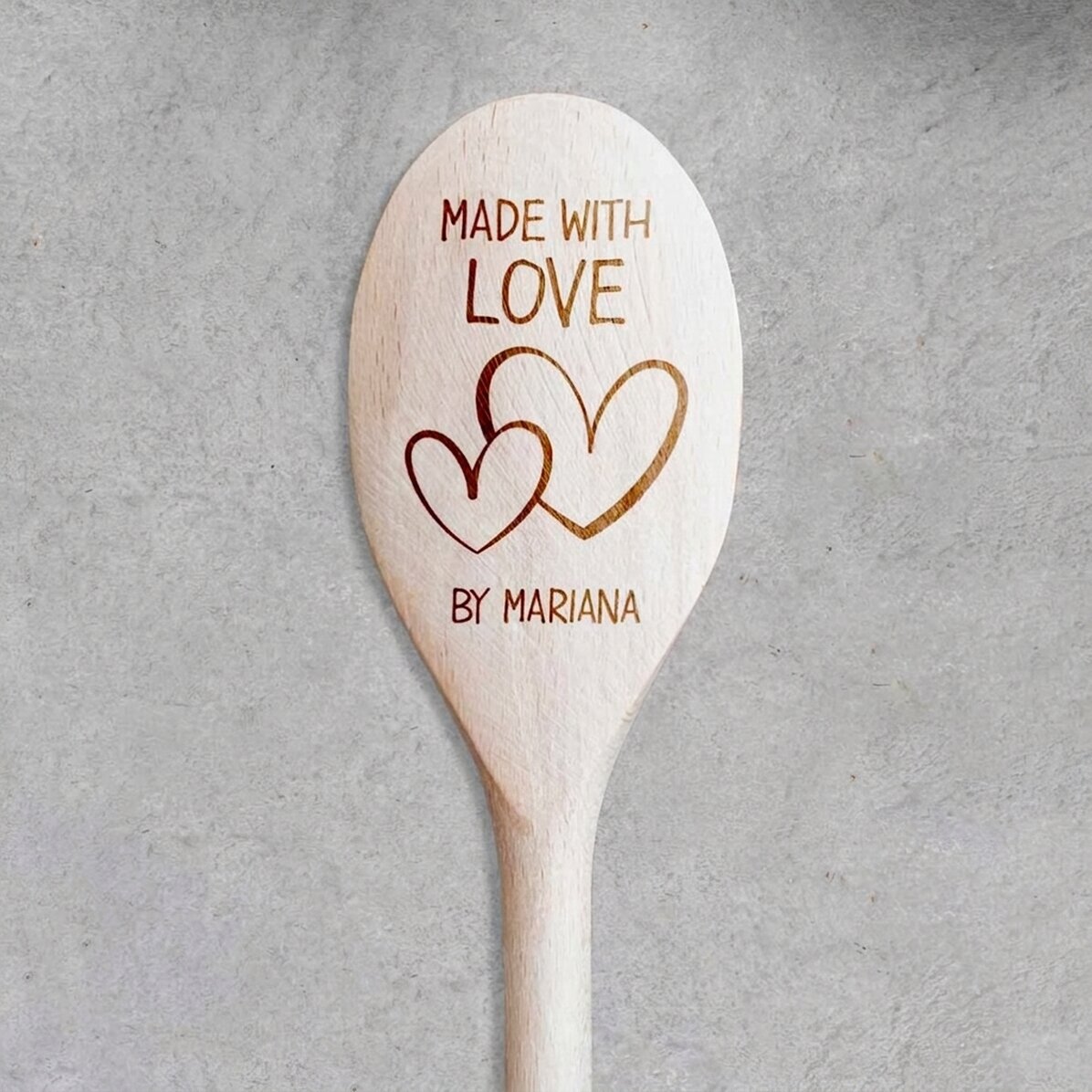 Cuchara de madera personalizada - Love