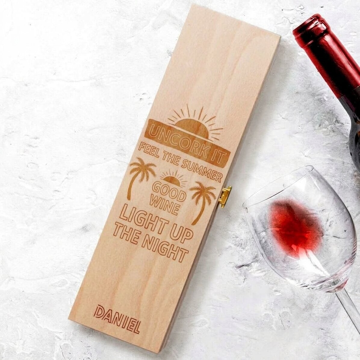 Caja de vino personalizada - Summer