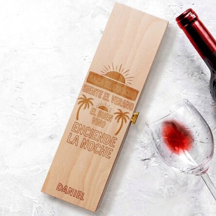 Caja de vino personalizada - Summer
