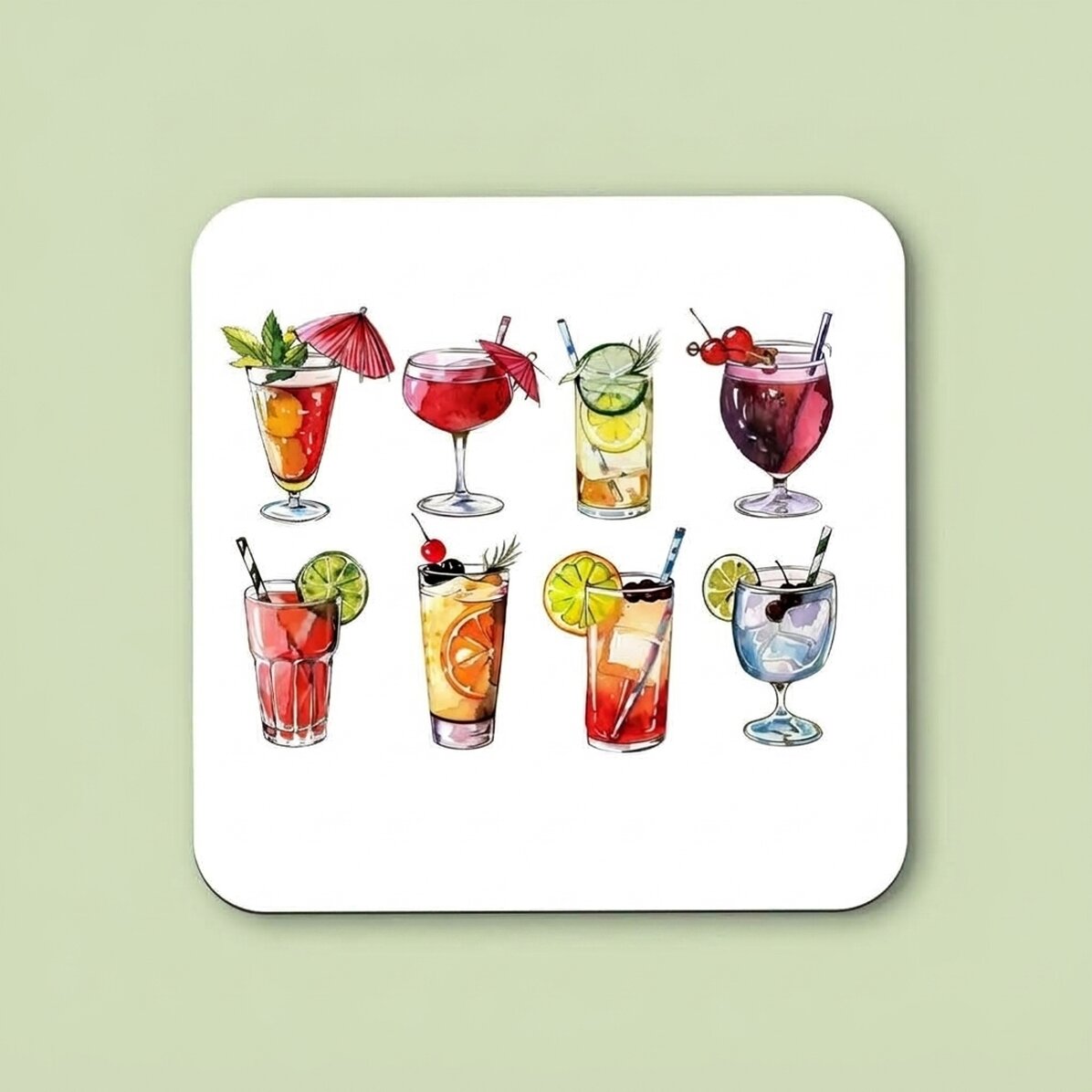 Posavasos personalizado con texto - Bebidas