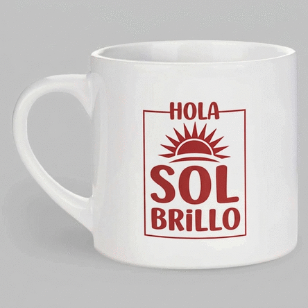 Taza de espresso personalizada con texto - Sunshine