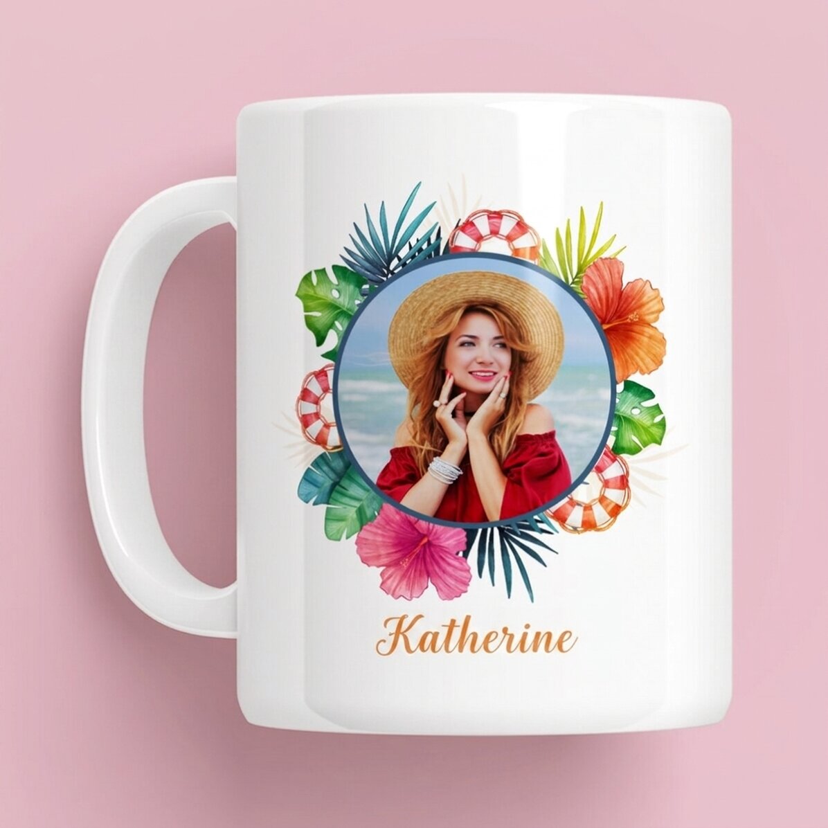 Taza personalizada con foto y texto - Summer