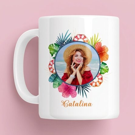 Taza personalizada con foto y texto - Summer