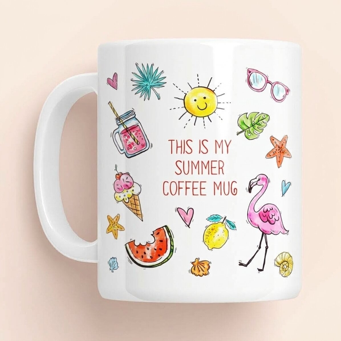 Taza personalizada con texto - Taza de verano