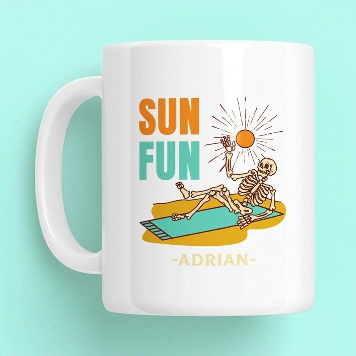 Taza personalizada con texto - Sun Fun