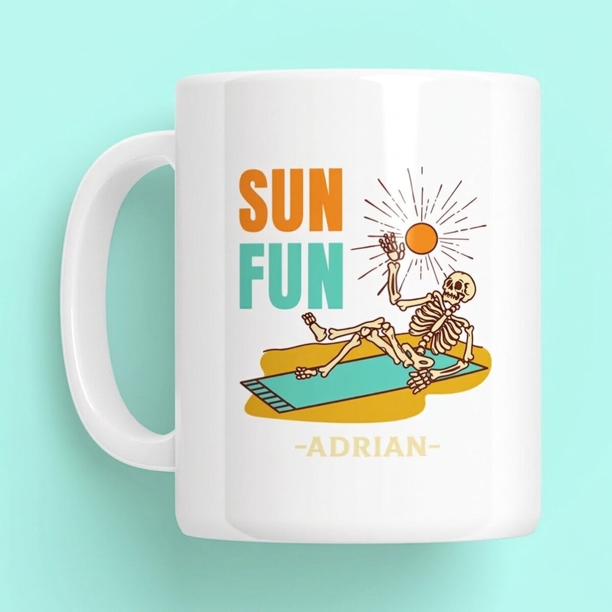 Taza personalizada con texto - Sun Fun