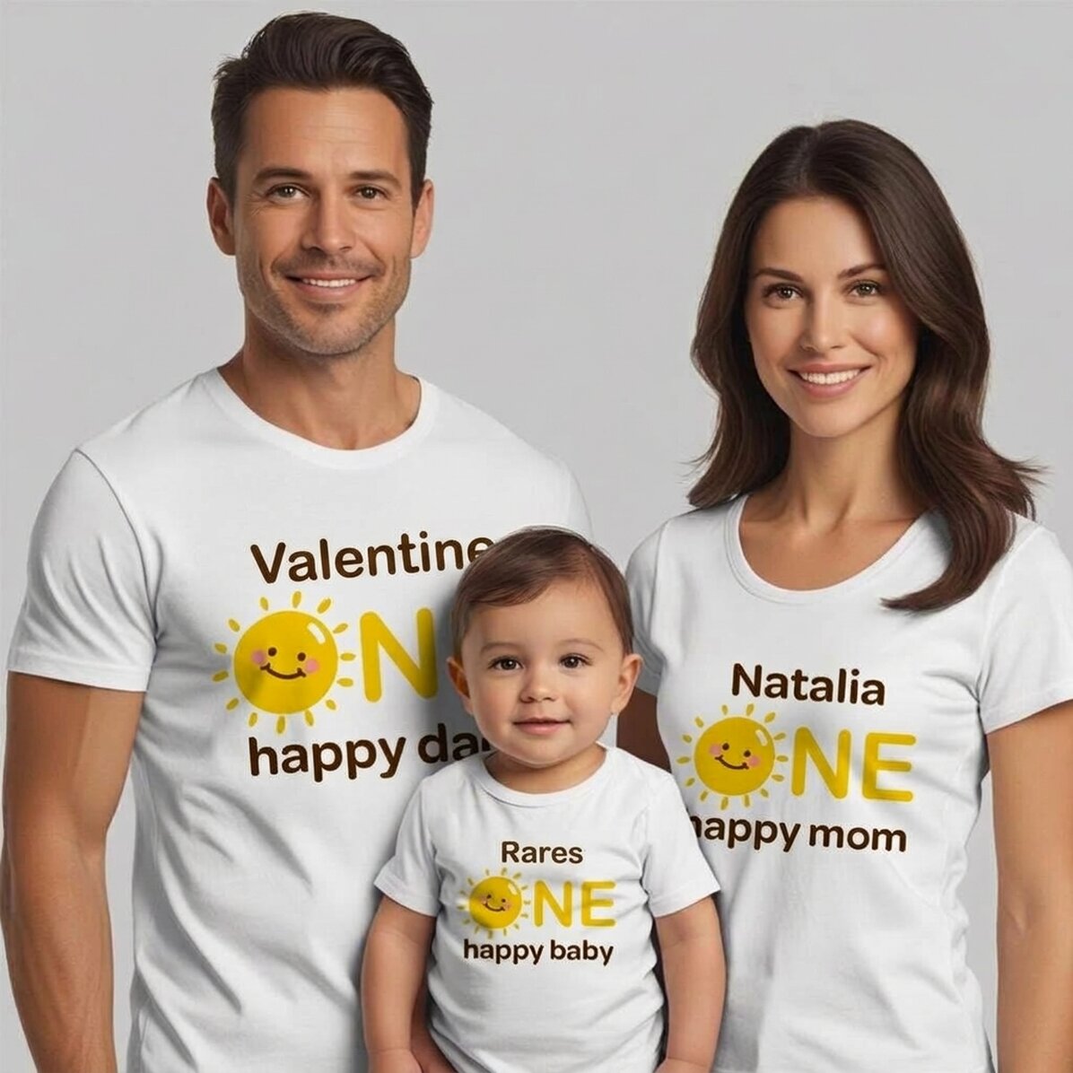Camiseta de algodón personalizada para niños/adultos - One