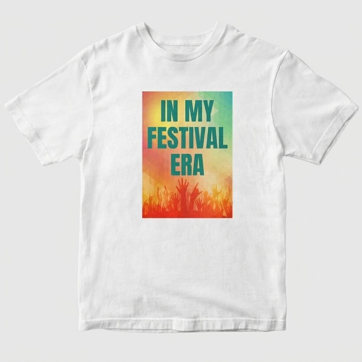 Camiseta de algodón personalizada con texto - In My Festival Era