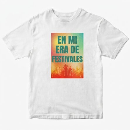 Camiseta de algodón personalizada con texto - In My Festival Era