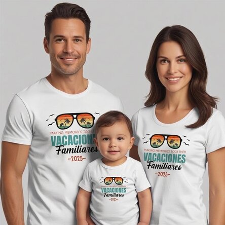 Camiseta de algodón personalizada para niños/adultos - Making Memories