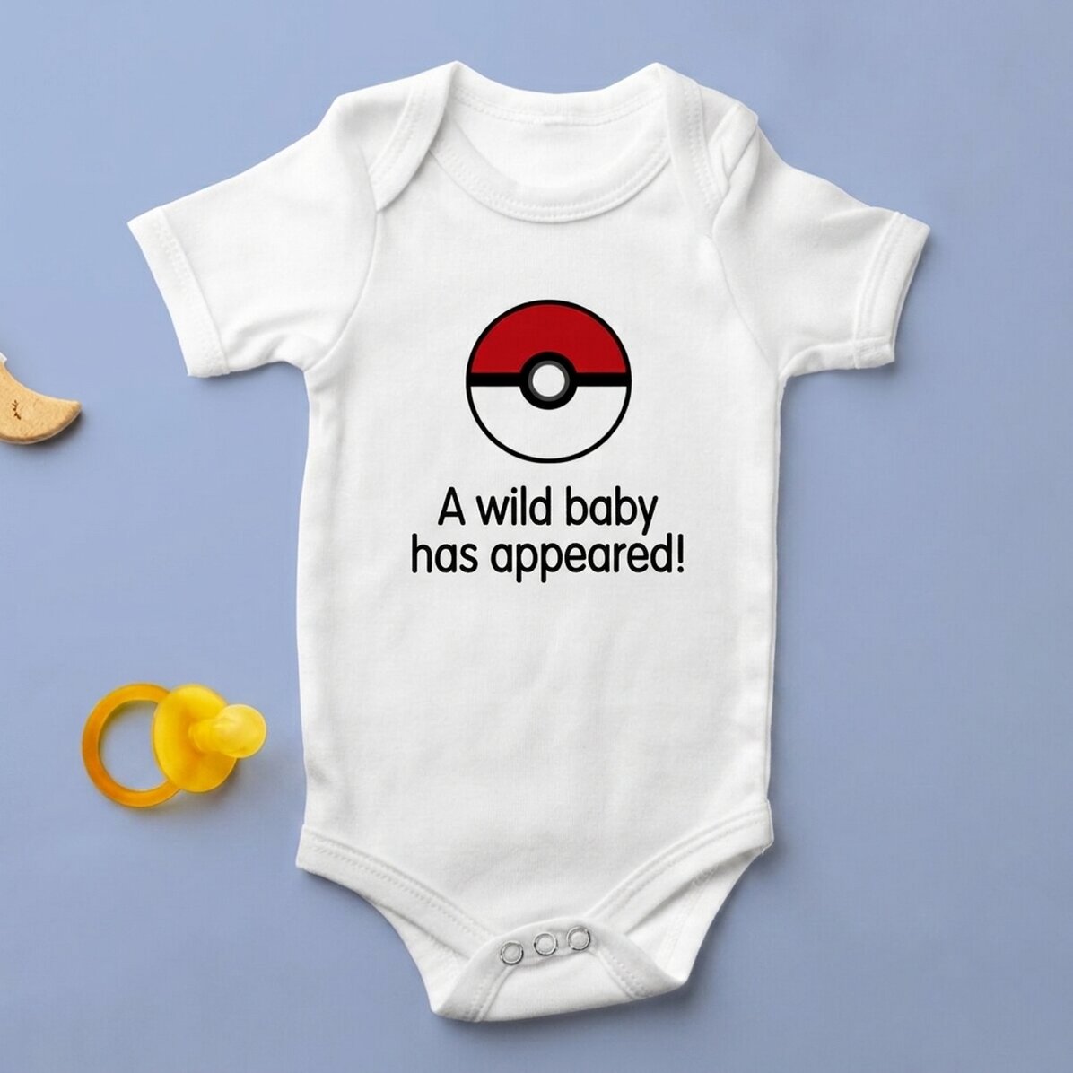 Body para niños personalizado con texto - Pokeball