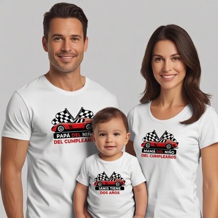 Camiseta de algodón personalizada para niños/adultos - Cumpleaños