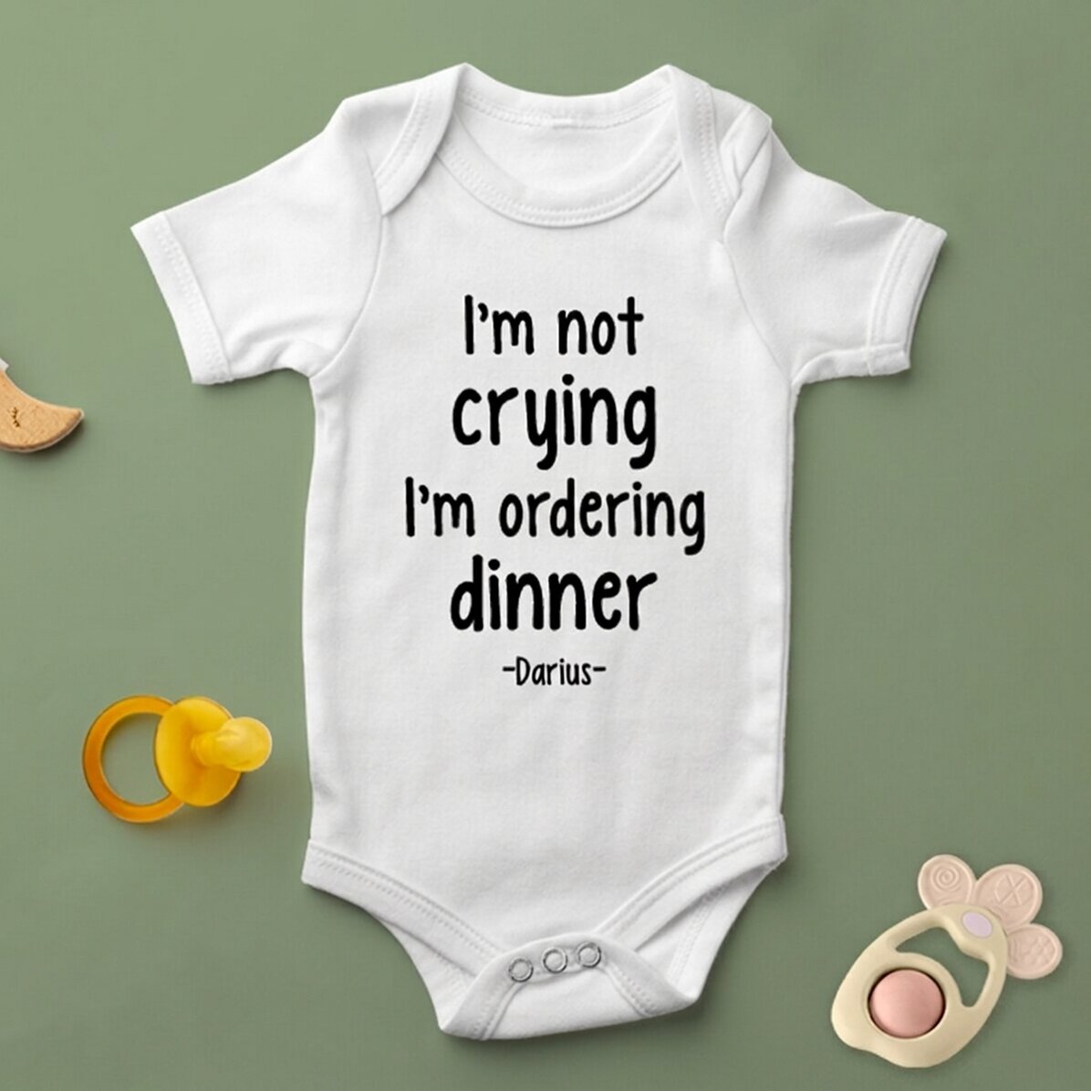 Body para niños personalizado con texto - Dinner