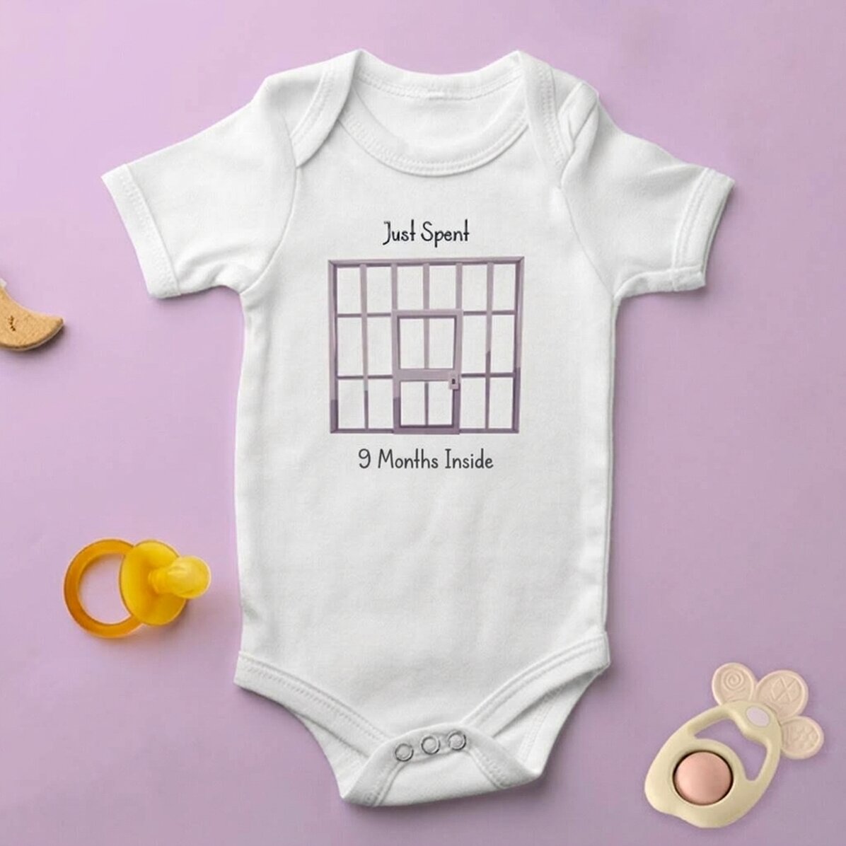 Body para niños personalizado con texto - 9 meses