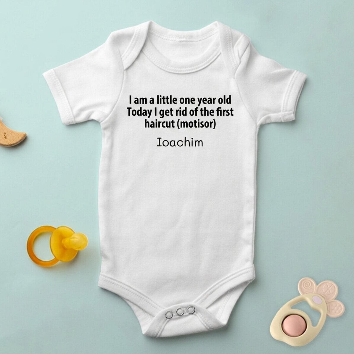 Body para niños personalizado con texto - Corte Mot