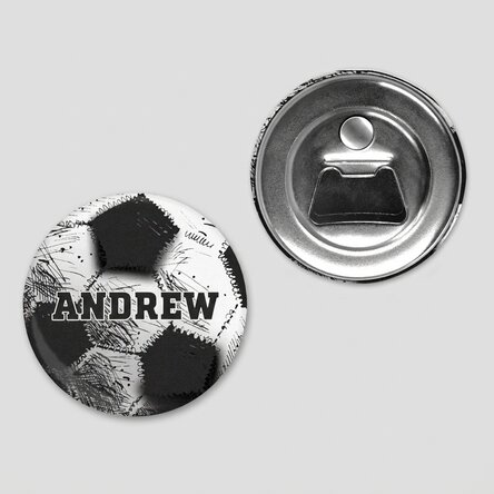 Personalised bottle opener with message - Football