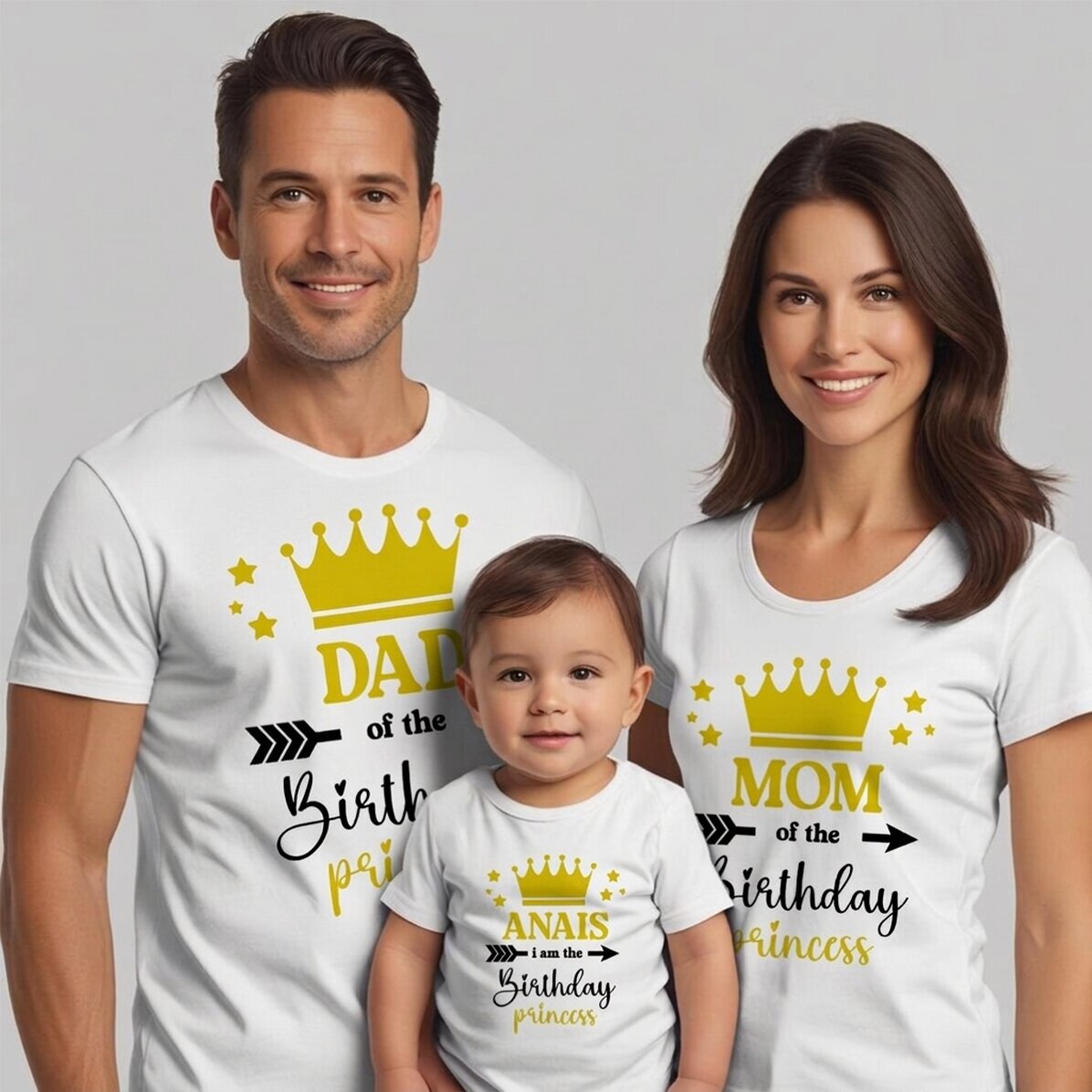Camiseta de algodón personalizada para niños/adultos - Cumpleaños