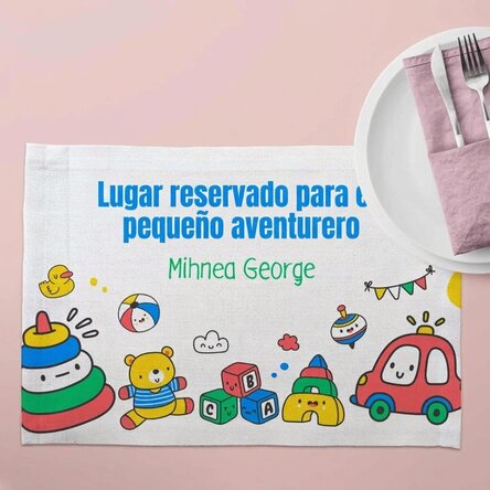 Soporte para plato personalizado con texto - Juguetes