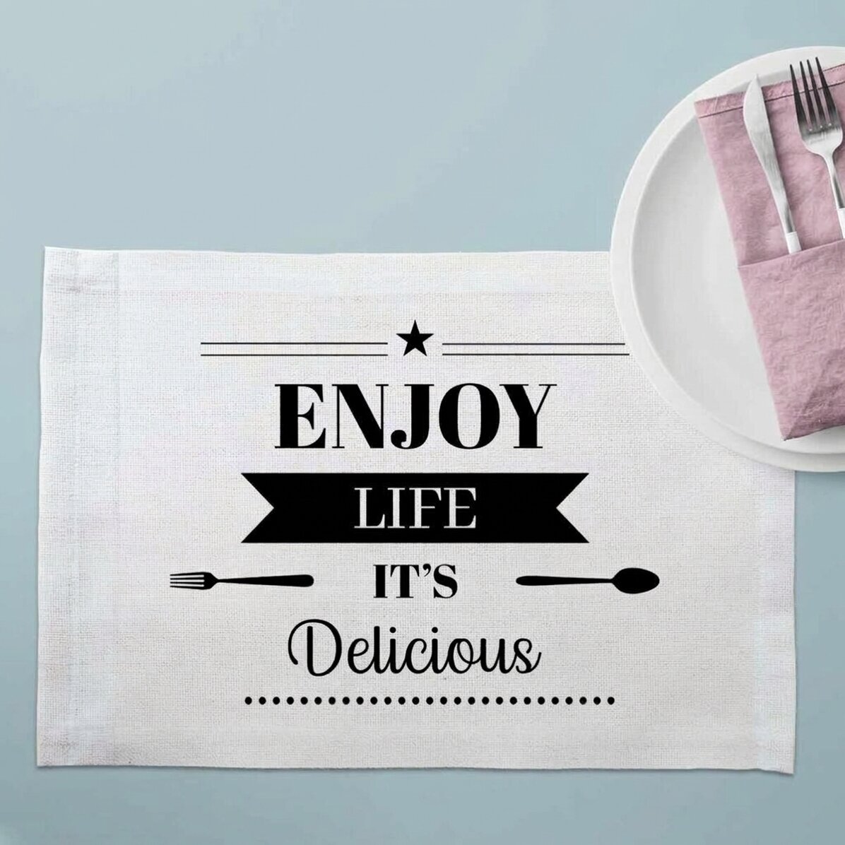 Poseplato personalizado con texto - Delicious