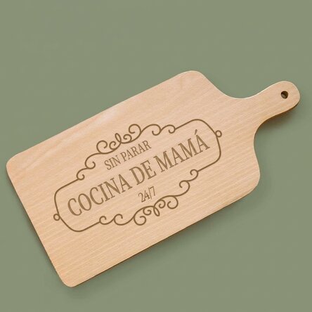 Tabla de cortar personalizada con mensaje - Non-Stop