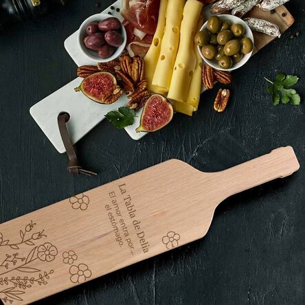Cortador de queso con forma de botella personalizado - Flowers