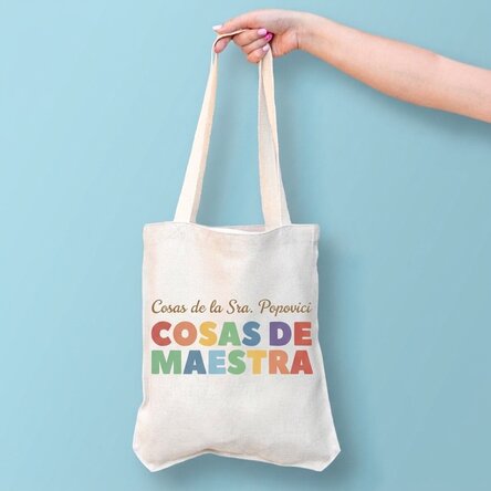 Bolsa personalizada con texto - Teacher's Stuff