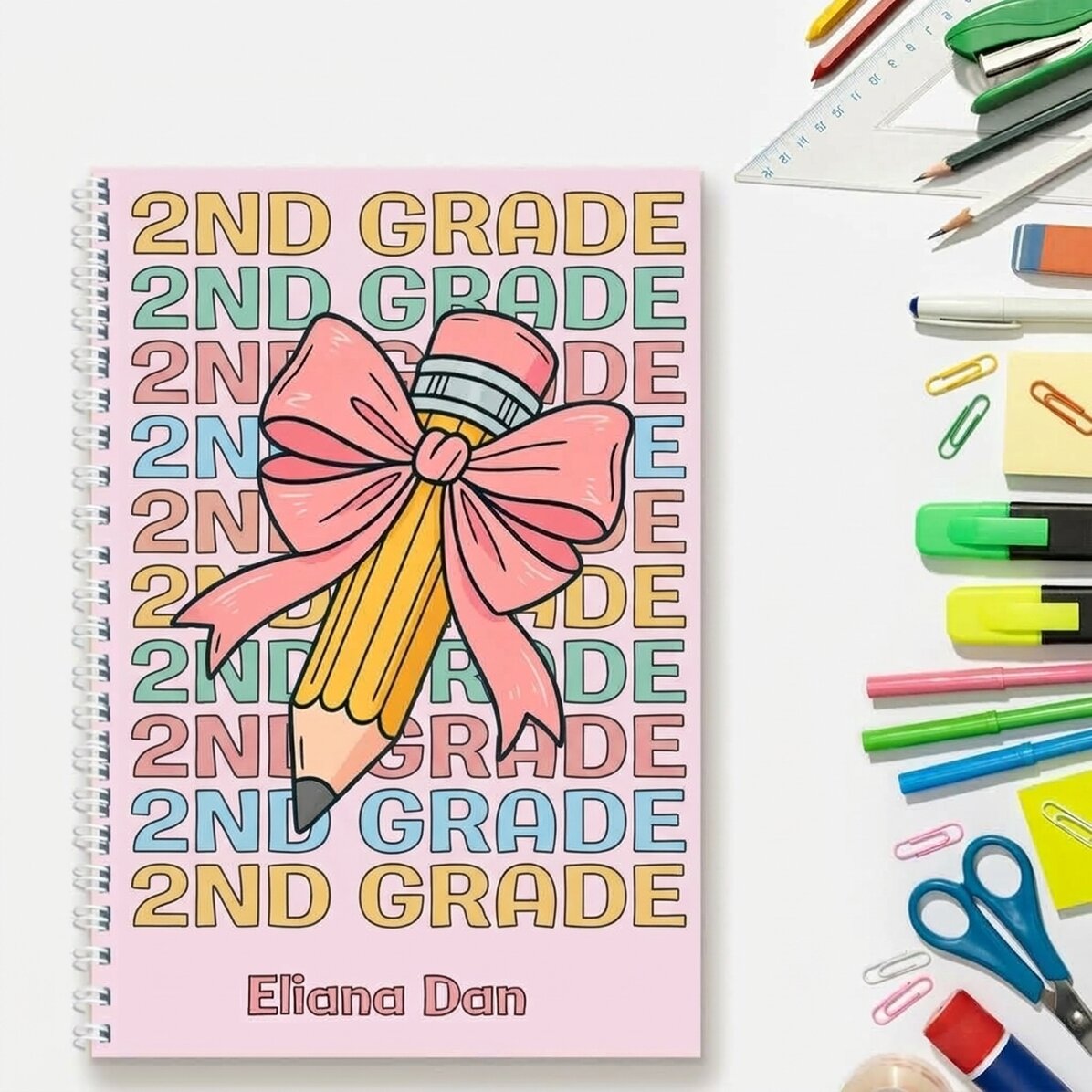 Cuaderno personalizado con texto - Pretty pencil